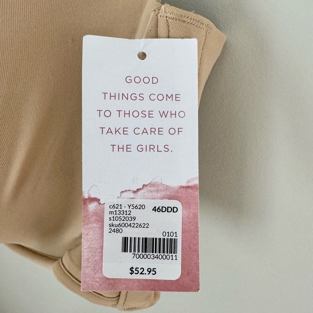 NWT Cacique Nude Multi-Way Boost Strapless Bra in Cafe 46DDD - Picture 8 of 14